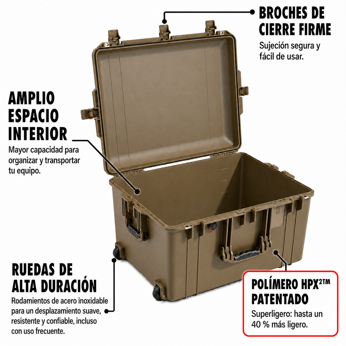 Estuche Pelican Air 1637 Desert Tan #color_Desert Tan