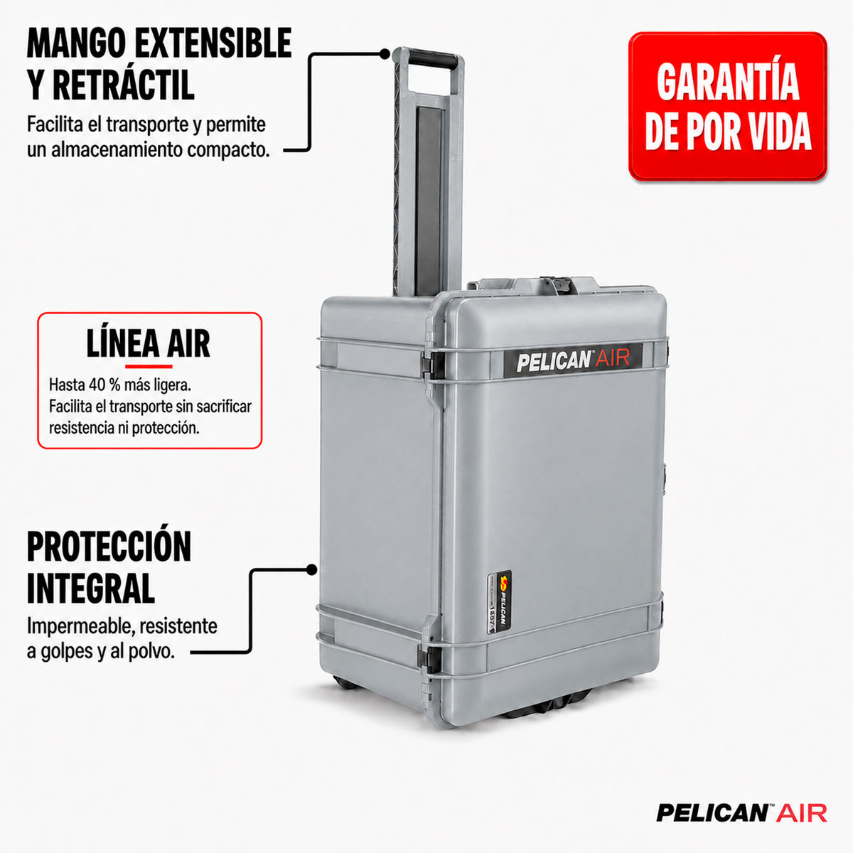 Estuche Pelican Air 1637 Silver #color_Silver
