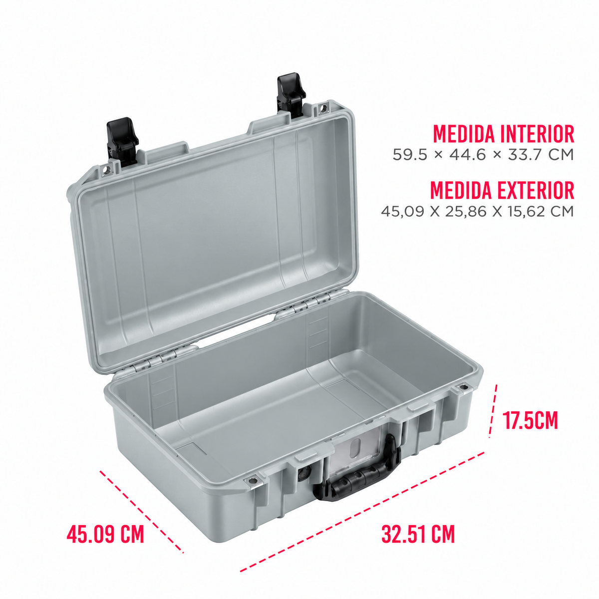 Estuche Pelican Air 1485 Silver #color_Silver