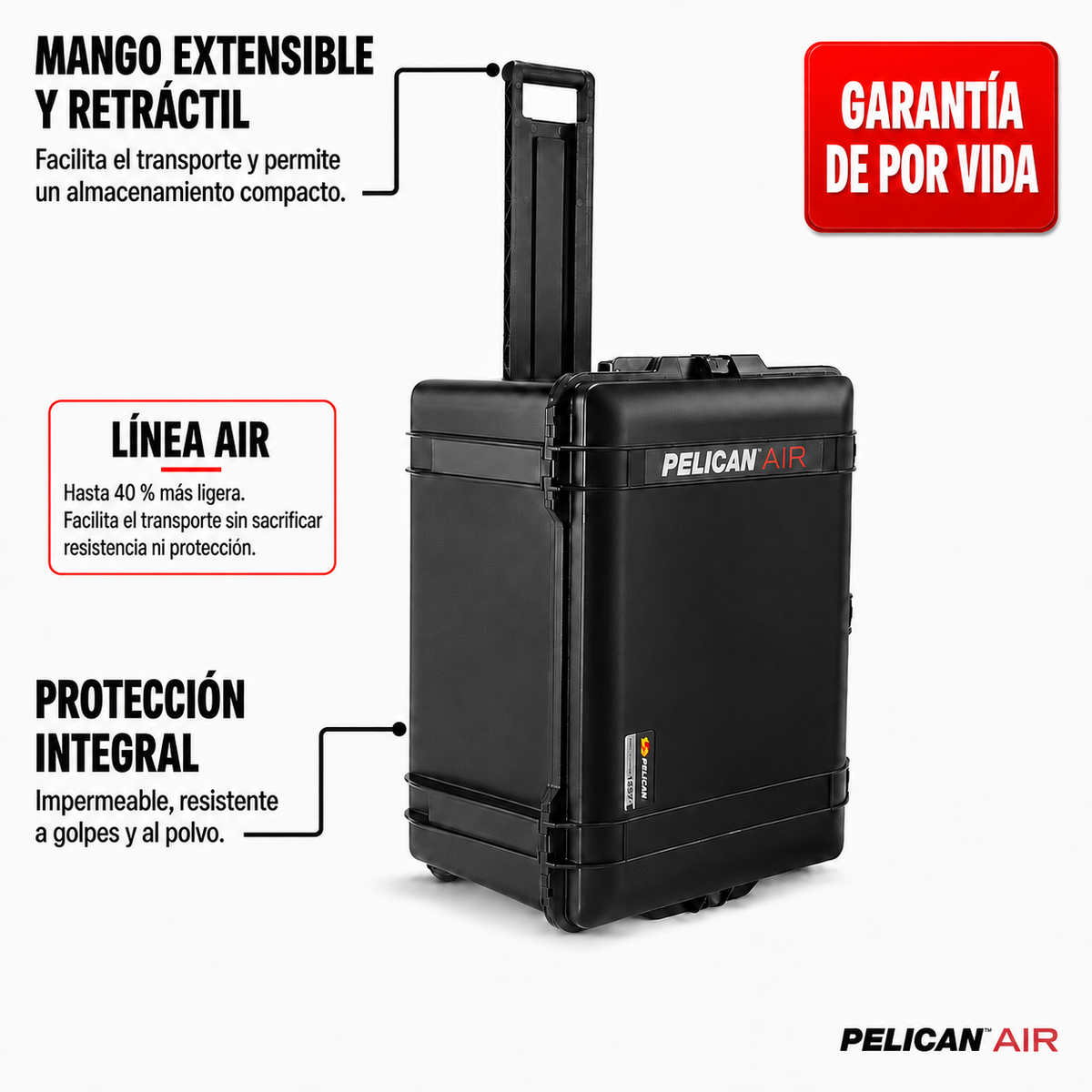 Estuche Pelican Air 1637 Black #color_Black