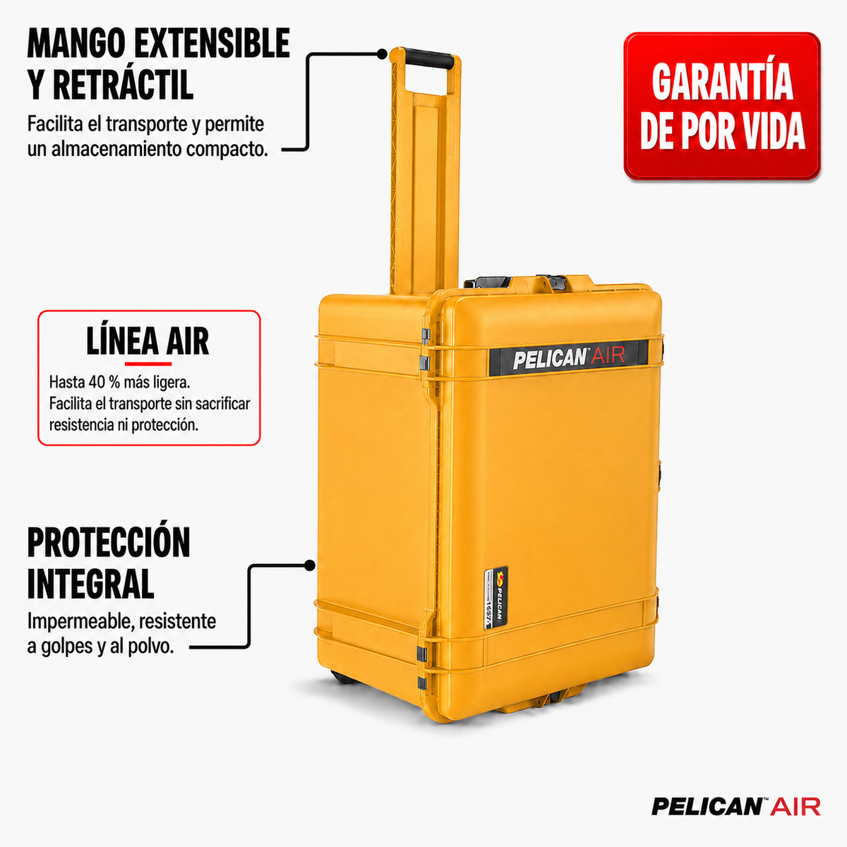 Estuche Pelican Air 1637 Yellow #color_Yellow