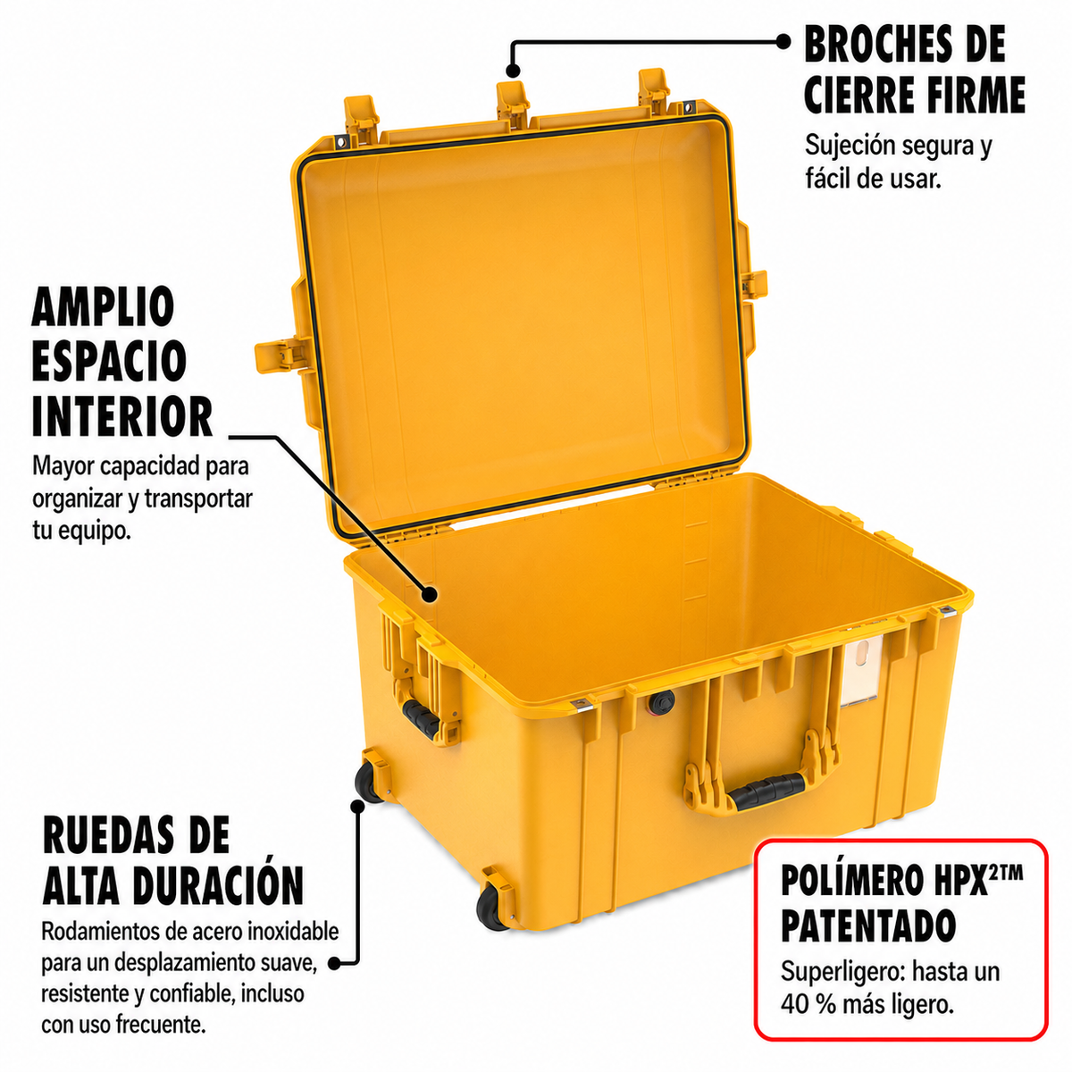 Estuche Pelican Air 1637 Yellow #color_Yellow
