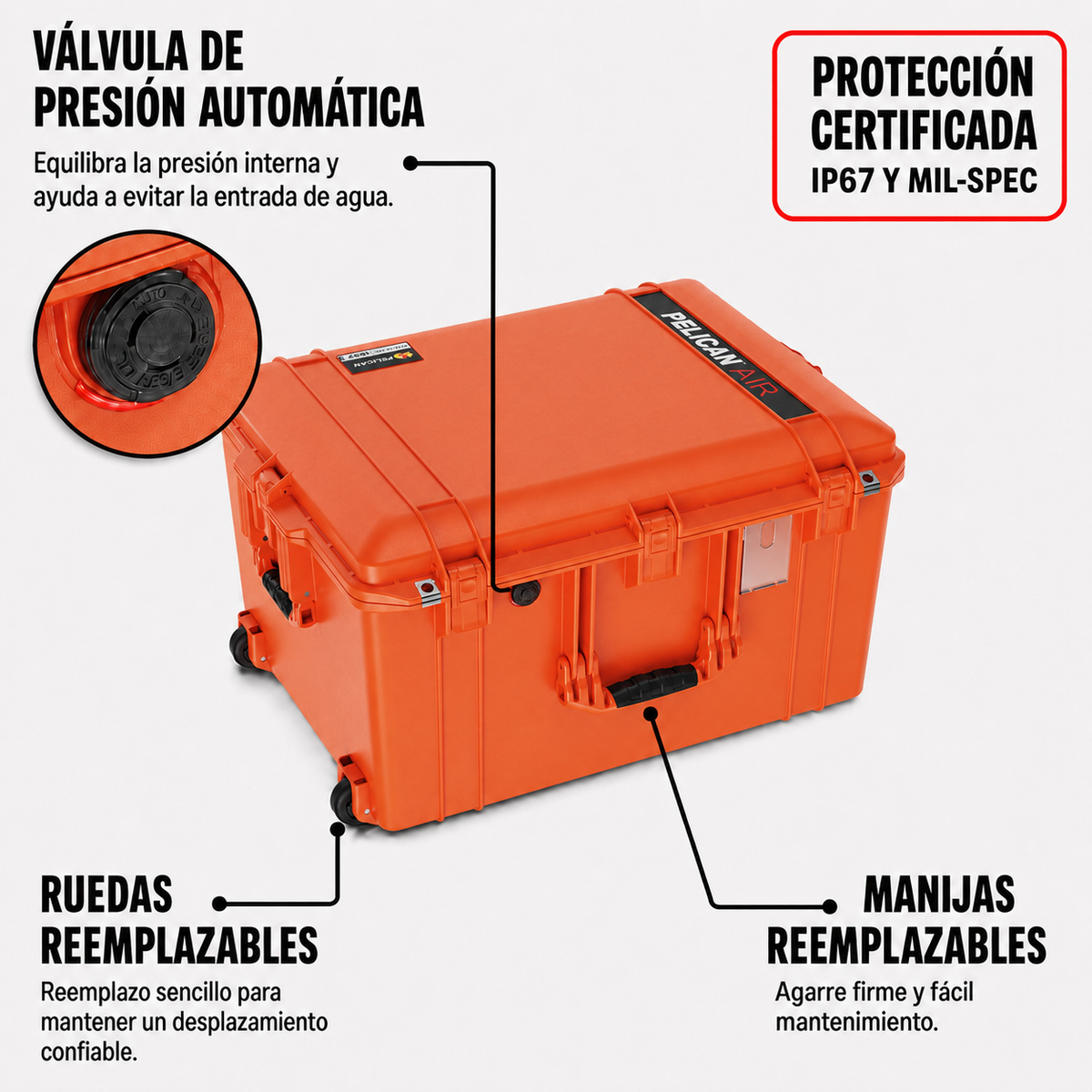 Estuche Pelican Air 1637 Orange #color_Orange