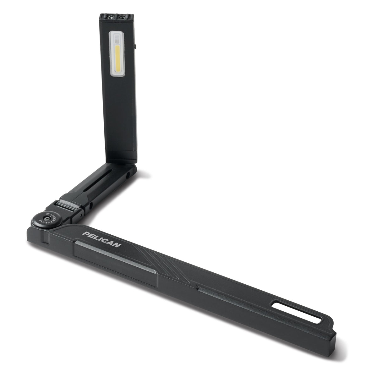 Lámpara giratoria Pelican Modlight abierta, vista frontal