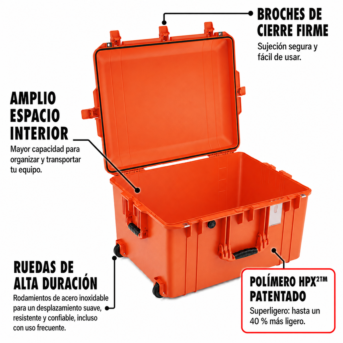Estuche Pelican Air 1637 Orange #color_Orange