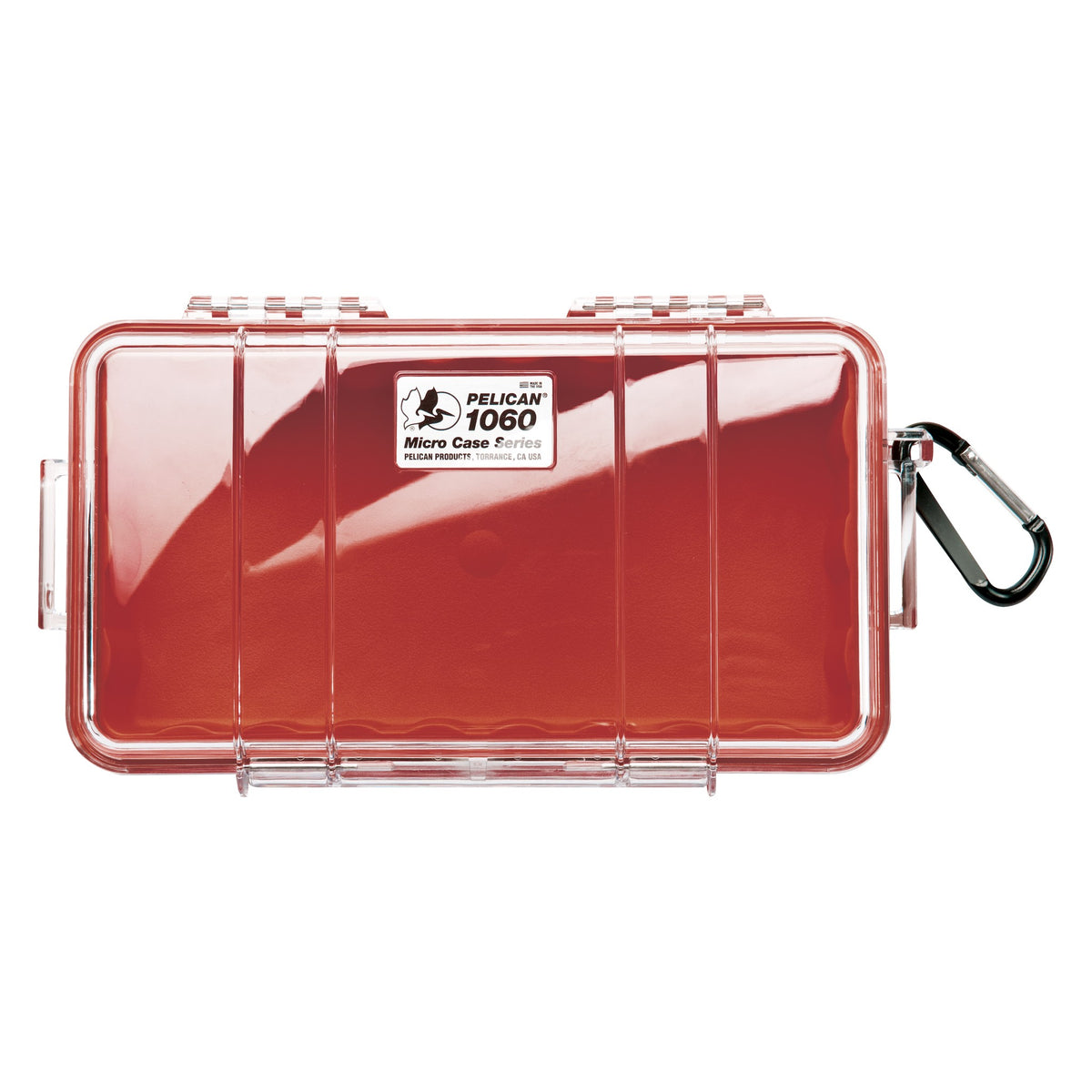 Micro case de protección pelican 1060 Red/Clear #color_Red/Clear