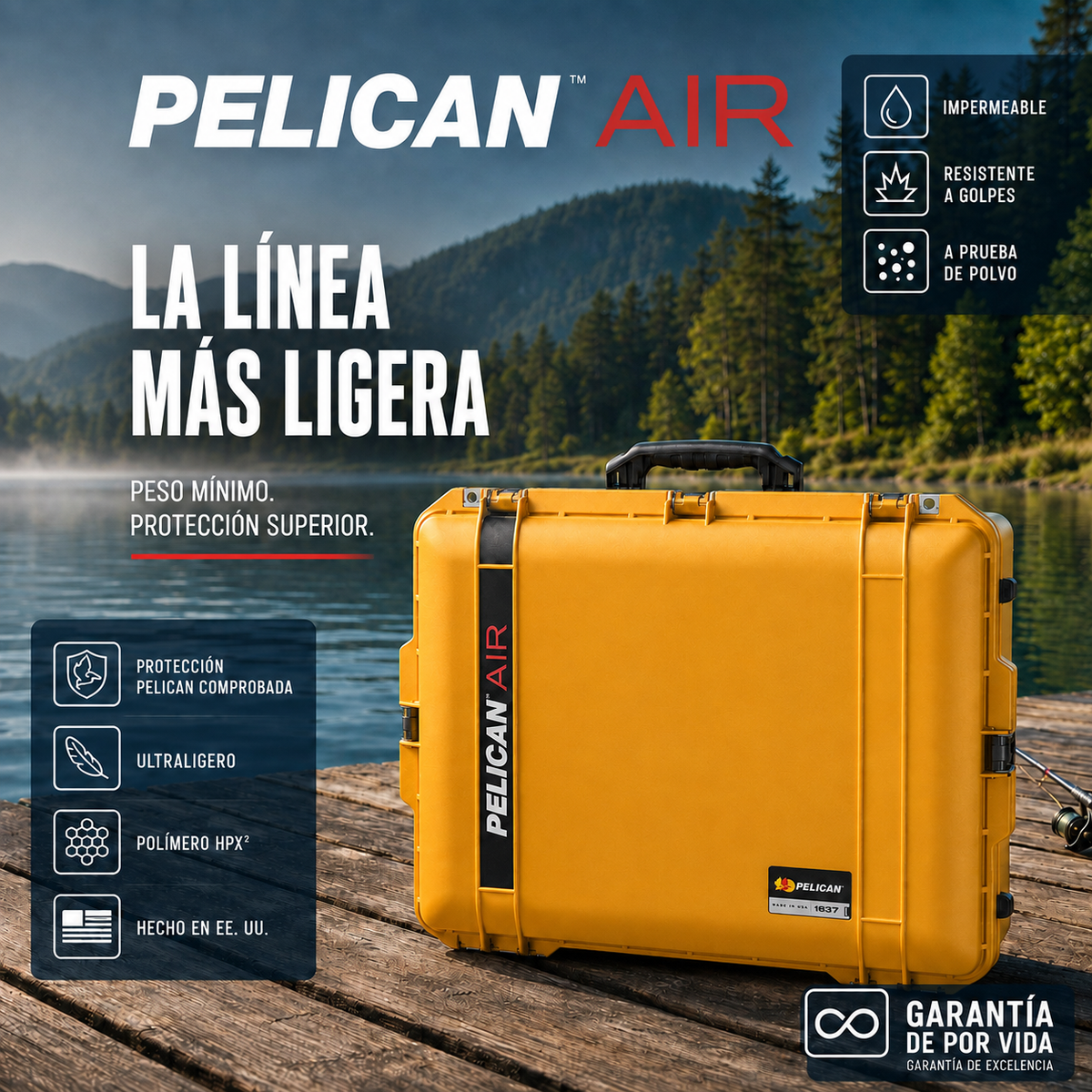 Estuche Pelican Air 1637 Yellow #color_Yellow