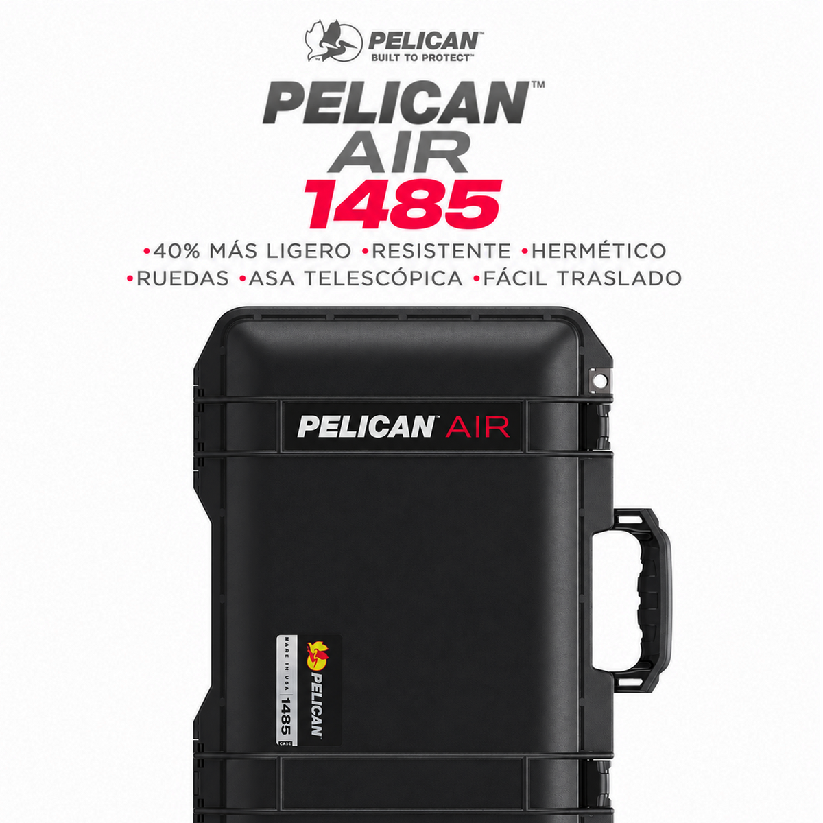 Estuche Pelican Air 1485 Black #color_Black