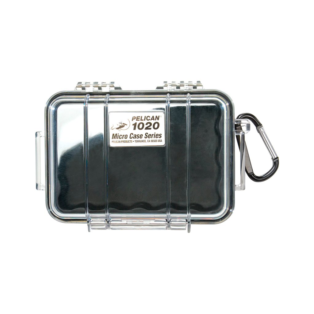 Micro case de protección Pelican 1020 Black/Clear #color_Black/Clear