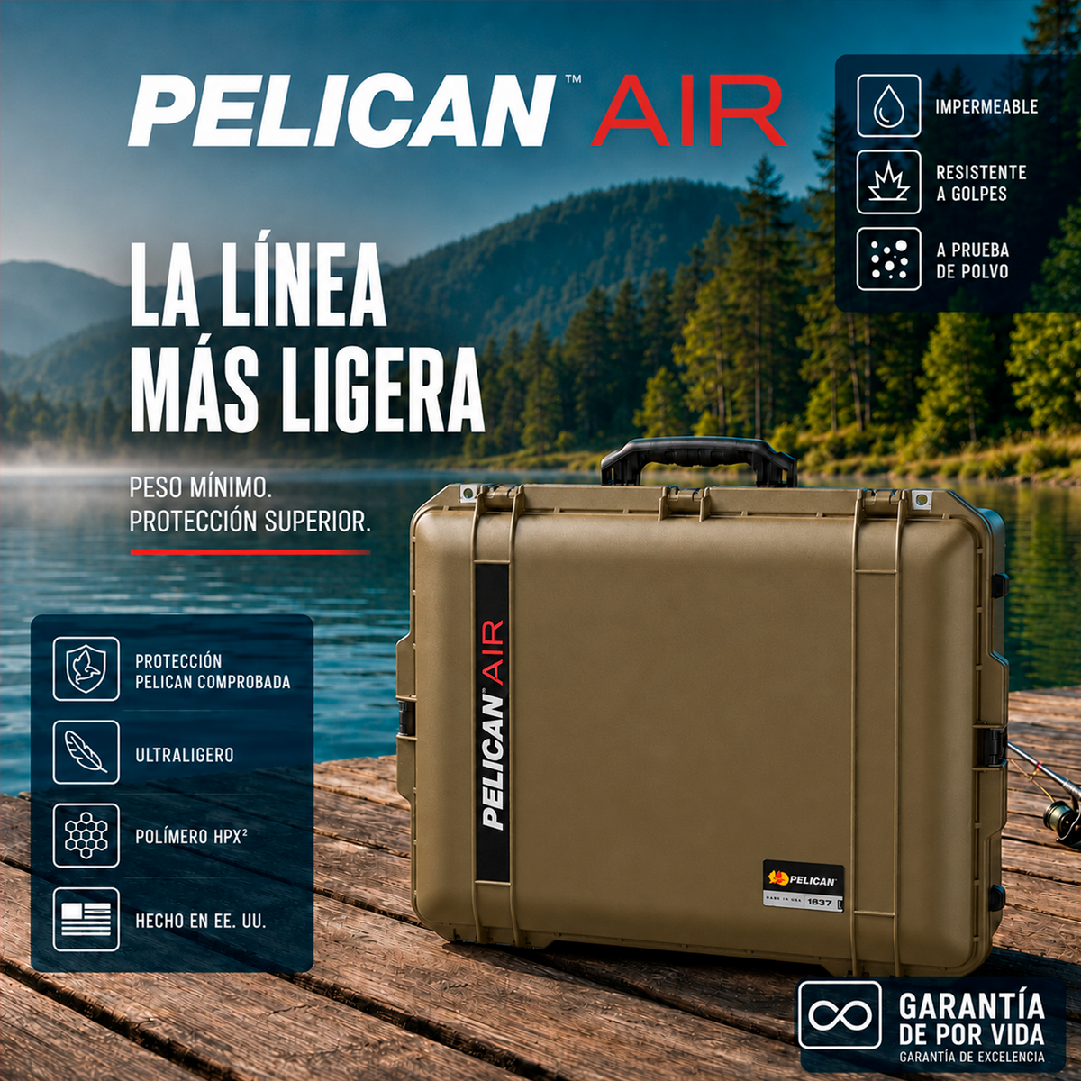 Estuche Pelican Air 1637 Desert Tan #color_Desert Tan
