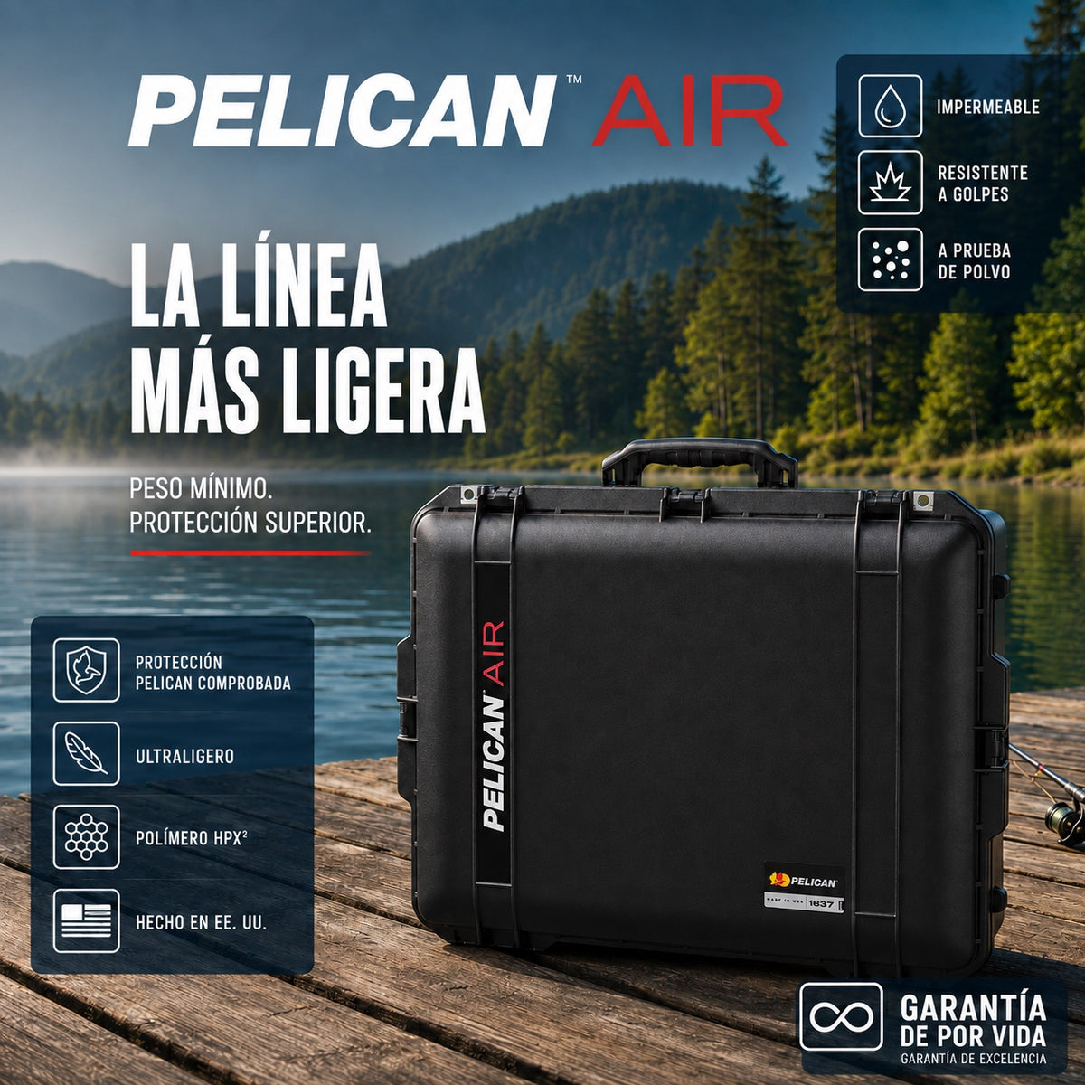 Estuche Pelican Air 1637 Black #color_Black